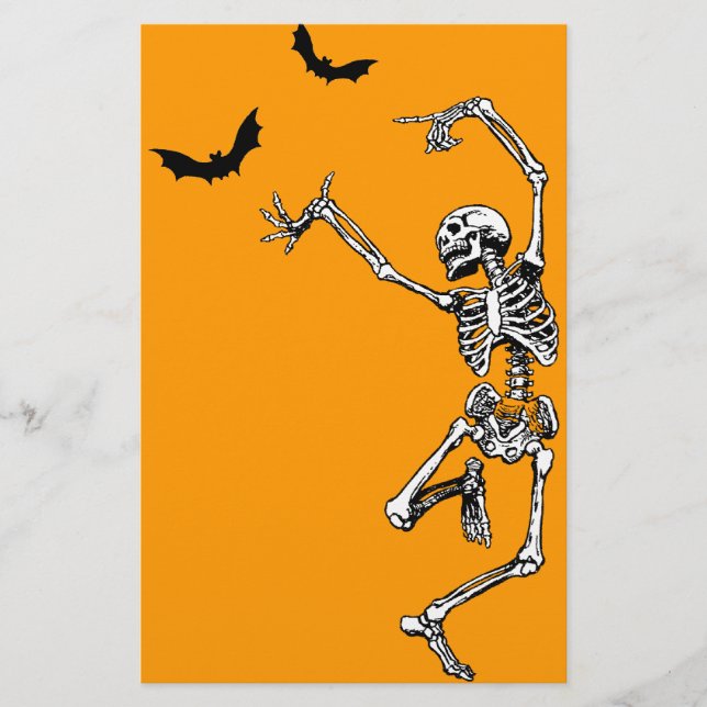 Dancing Skeleton Stationery (Front)