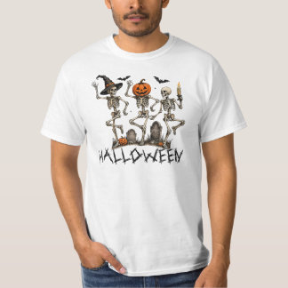 Dancing Skeleton Trio, Halloween Party T-Shirt
