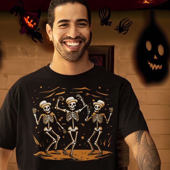 Dancing Skeleton Trio Vaudeville Act T-Shirt (Creator Uploaded)