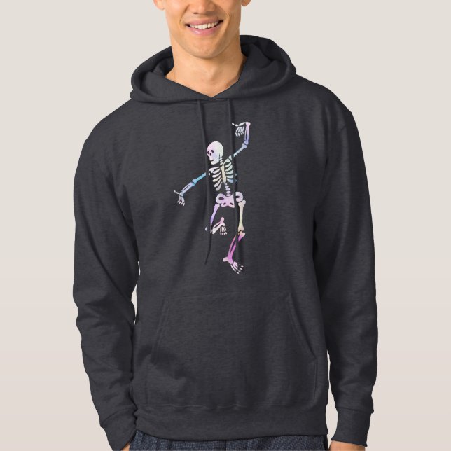 Dancing Skeleton Watercolor    Hoodie (Front)