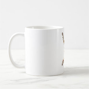 Dancing Skeleton Wildflower Botanical Halloween Ar Coffee Mug