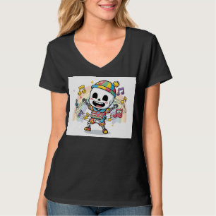 Dancing Skeleton with Music T-Shirt