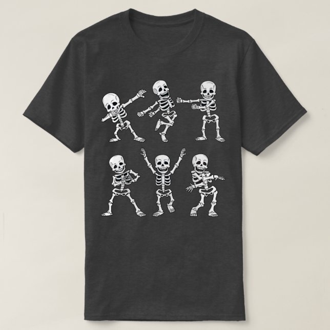 Dancing Skeletons Dance Challenge Boys Girl Kids H T-Shirt (Design Front)