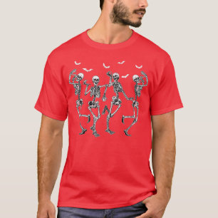 Dancing Skeletons Dance Challenge Boys Girl Kids H T-Shirt