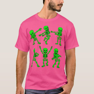 Dancing Skeletons Dance Challenge Girl Boys Hallow T-Shirt