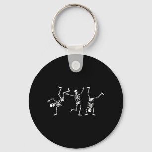 Dancing Skeletons Dance Challenge Halloween Scary  Key Ring