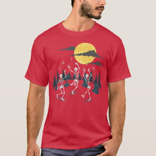Dancing Skeletons Dance Challenge Halloween Skelet T-Shirt