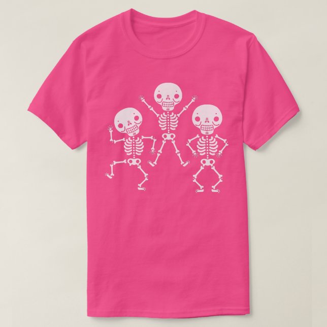 Dancing Skeletons Dancer Funny  T-Shirt (Design Front)