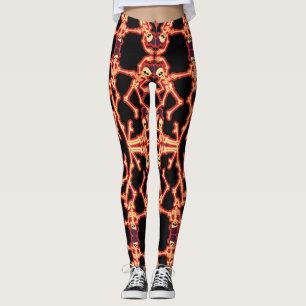 Dancing Skeletons Fun Halloween Leggings