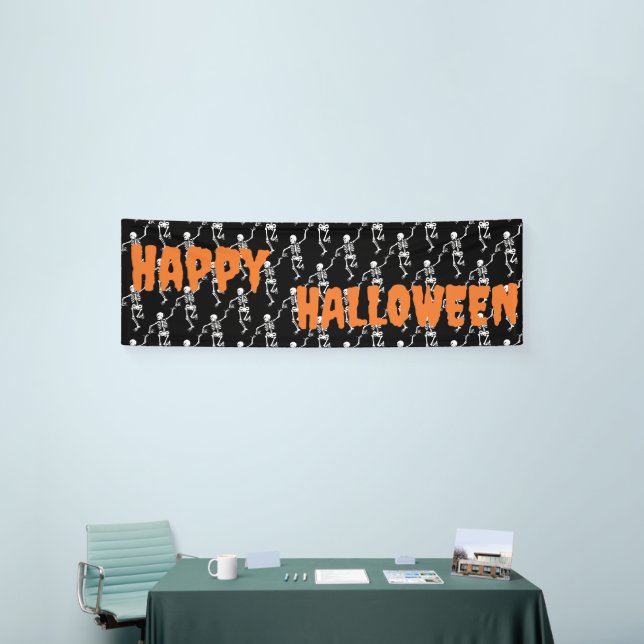 Dancing Skeletons Halloween Banner - Party Decor! (Tradeshow)
