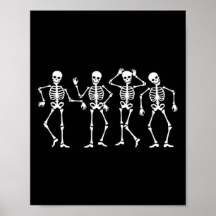 Dancing Skeletons Halloween Dance Challenge Boys G Poster