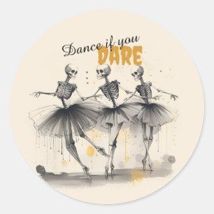 Dancing Skeletons Hallowe'en Dance Stickers