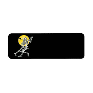 Dancing Skeletons Halloween Label