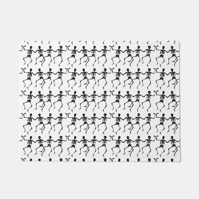 Dancing Skeletons Halloween Thunder_Cove Doormat (Front)