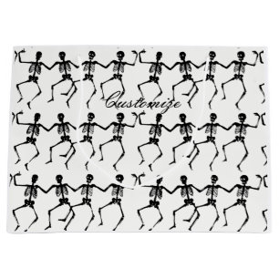 Dancing Skeletons Halloween Thunder_Cove Large Gift Bag