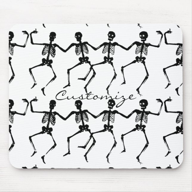 Dancing Skeletons Halloween Thunder_Cove Mouse Pad (Front)