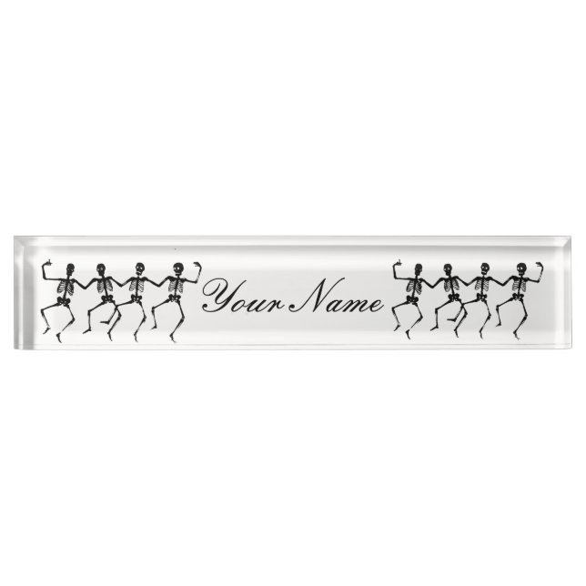 Dancing Skeletons Halloween Thunder_Cove Nameplate (Front)
