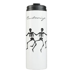 Dancing Skeletons Halloween Thunder_Cove Thermal Tumbler