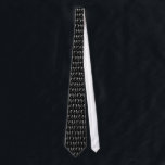 Dancing Skeletons II Tie<br><div class="desc">Tiled image of white dancing skeletons. Customisable background colour.</div>