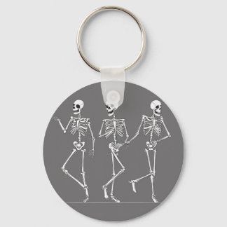 Dancing skeletons keychain