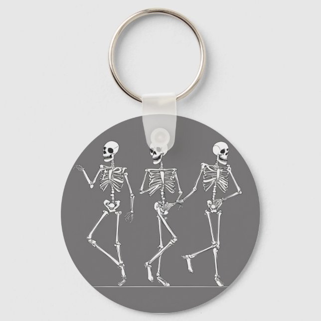 Dancing skeletons keychain (Front)