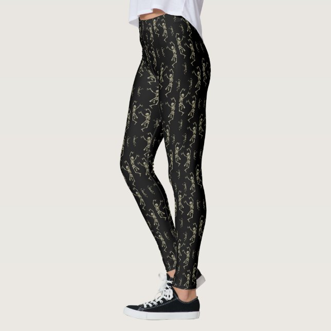 Dancing Skeletons Leggings (Left)