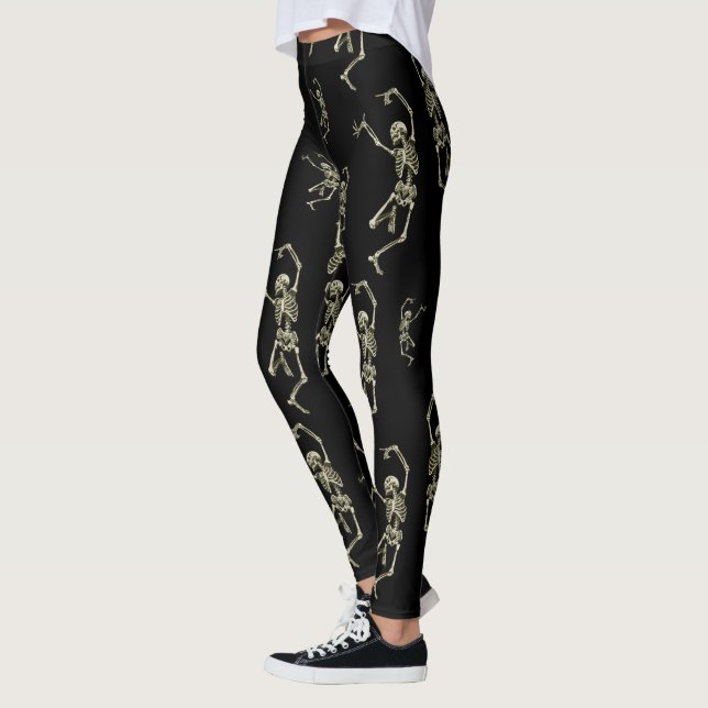 Dancing Skeletons Leggings (Left)