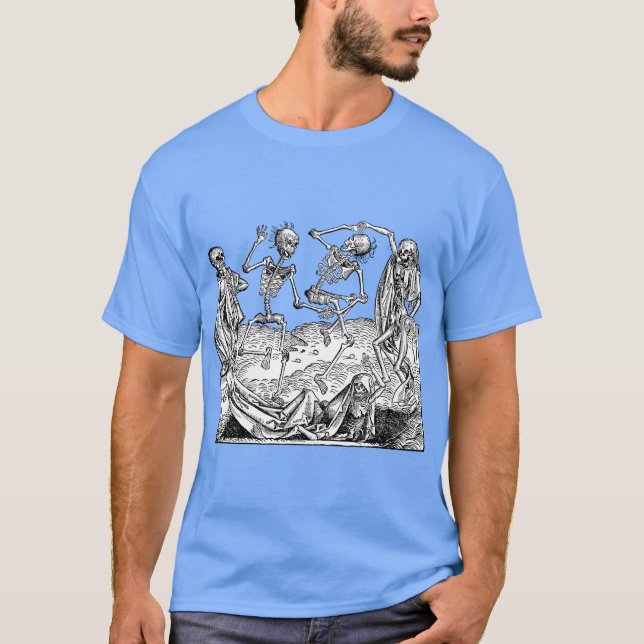 Dancing Skeletons Nuremberg Chronicle T-Shirt (Front)