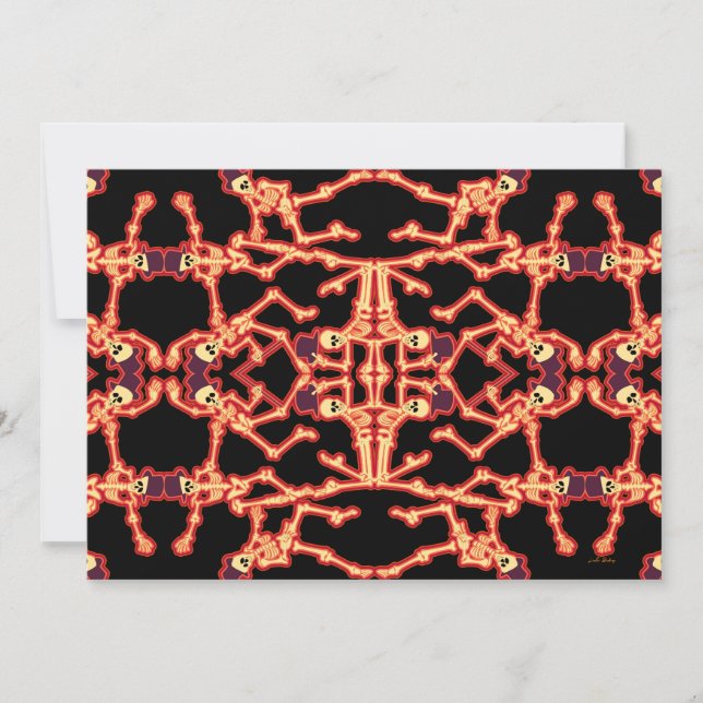 Dancing Skeletons Party Invitation (Front)