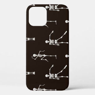 Dancing Skeletons: Quirky Seamless Background iPhone 12 Case