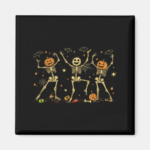 Dancing Skeletons Spooky Halloween Costume Men Magnet