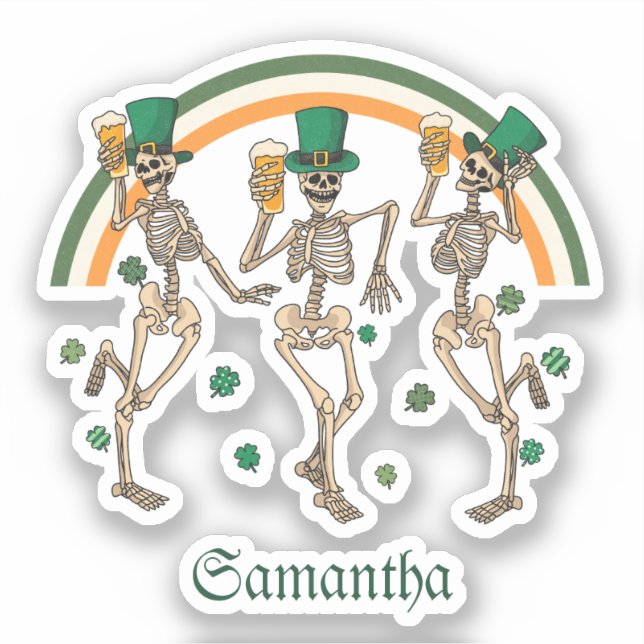 Dancing Skeletons St Patrick (Front)