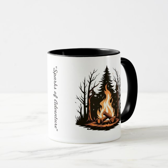 "Dancing Sparks Design" Mug (Front Right)