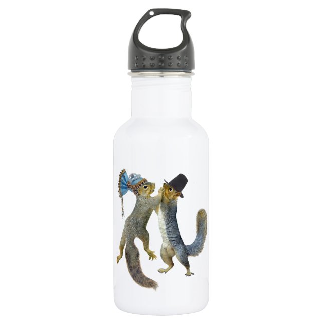 Dancing Squirrels 532 Ml Water Bottle (Front)