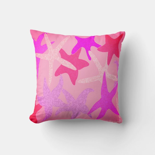 Dancing Starfish Throw Pillow (Front)