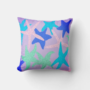 Dancing Starfish Throw Pillow