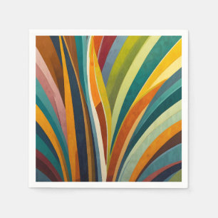 Dancing Stripes in Colour Napkin
