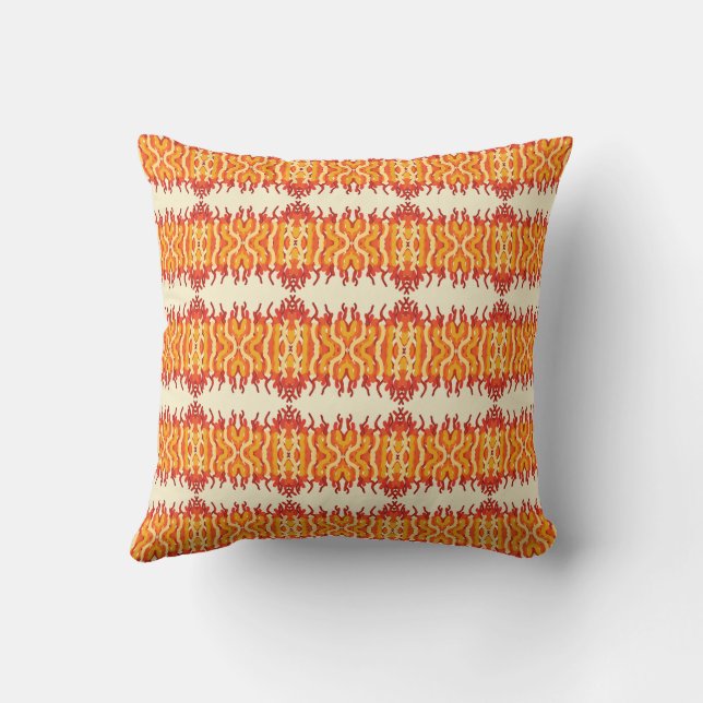 Dancing Sunburst Pop Of Colour Abstract Art Cushion (Back)
