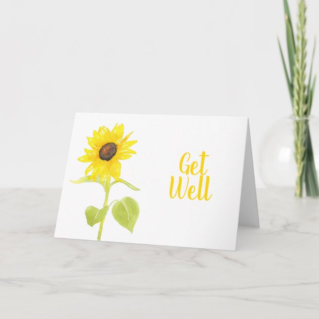 Dancing Sunflower Card (Front)