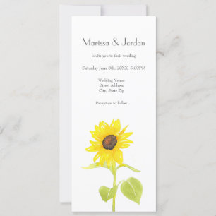 Dancing Sunflower  Invitation