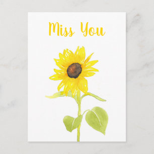 Dancing Sunflower Postcard