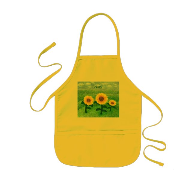 Dancing Sunflowers Childrens Apron (Front)