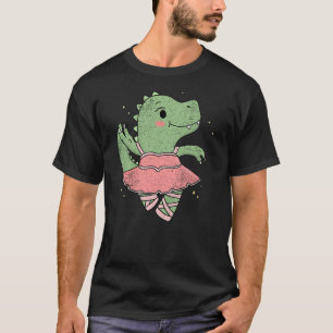 Dancing T-Rex Dinosaur Ballerina for Ballet Dancer T-Shirt