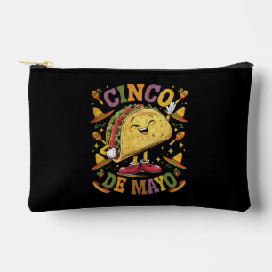 Dancing Taco Funny Cinco De Mayo Fiesta Party Accessory Pouch