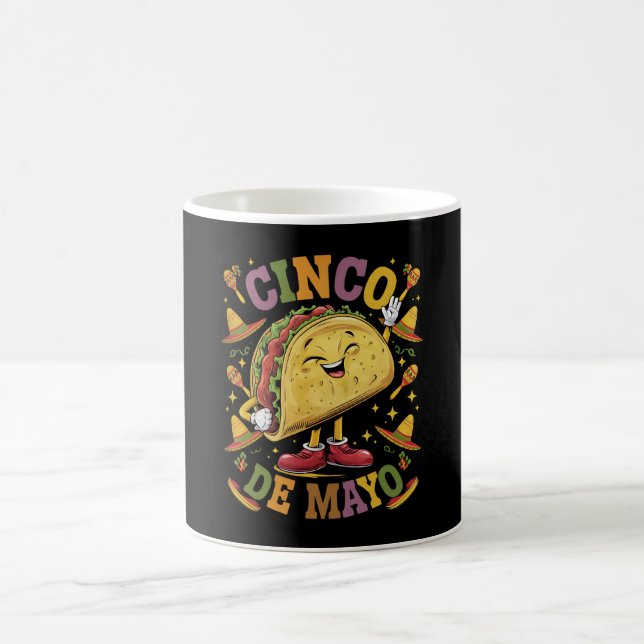 Dancing Taco Funny Cinco De Mayo Fiesta Party Coffee Mug (Center)