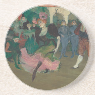 Dancing the Bolero - Toulouse-Lautrec Painting Coaster