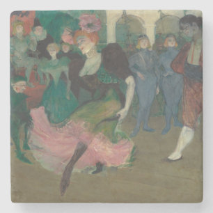 Dancing the Bolero - Toulouse-Lautrec Painting Stone Coaster