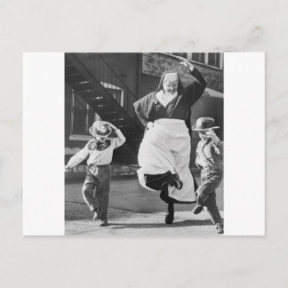 Dancing the day away postcard
