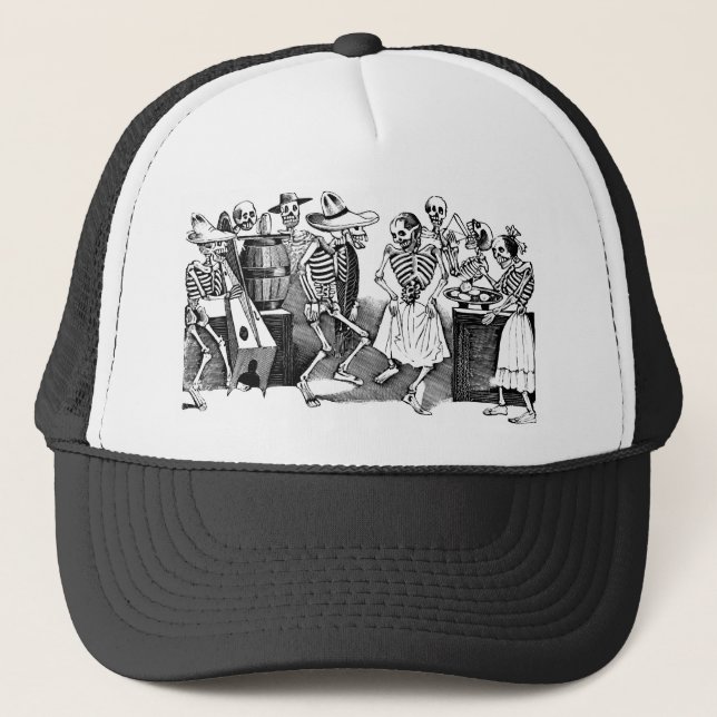 "Dancing the Jarabe in the Other World" Trucker Hat (Front)