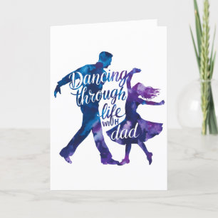 Dancing Through Life with Dad Holiday Card